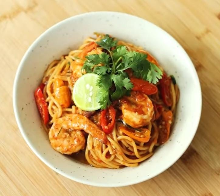 Gurih dan Segar! Resep Tom Yum Spaghetti