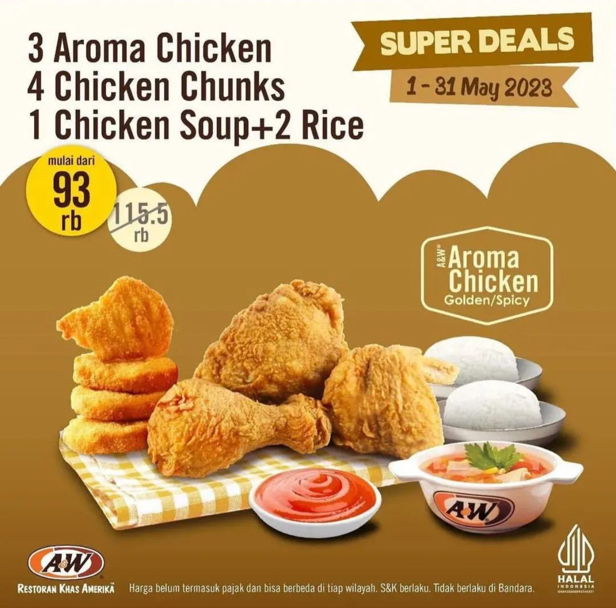 Promo Kenyang SUPER DEALS A&W Mei 2023!