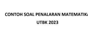 Conton Soal Penalaran Matematika UTBK 2023, Ayo Latihan Adik-adik!