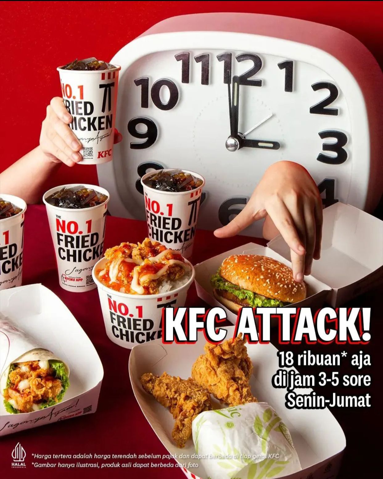 Promo KFC ATTACK, Bisa Dinikmati Mulai Dari Rp 18.000!