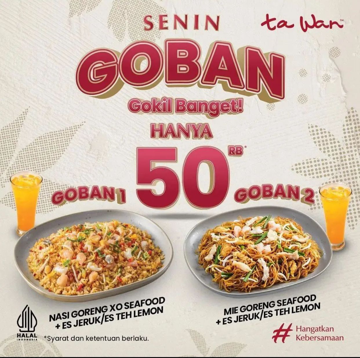 Promo Ta Wan Bisa Makan Hemat Dengan Menu Goban