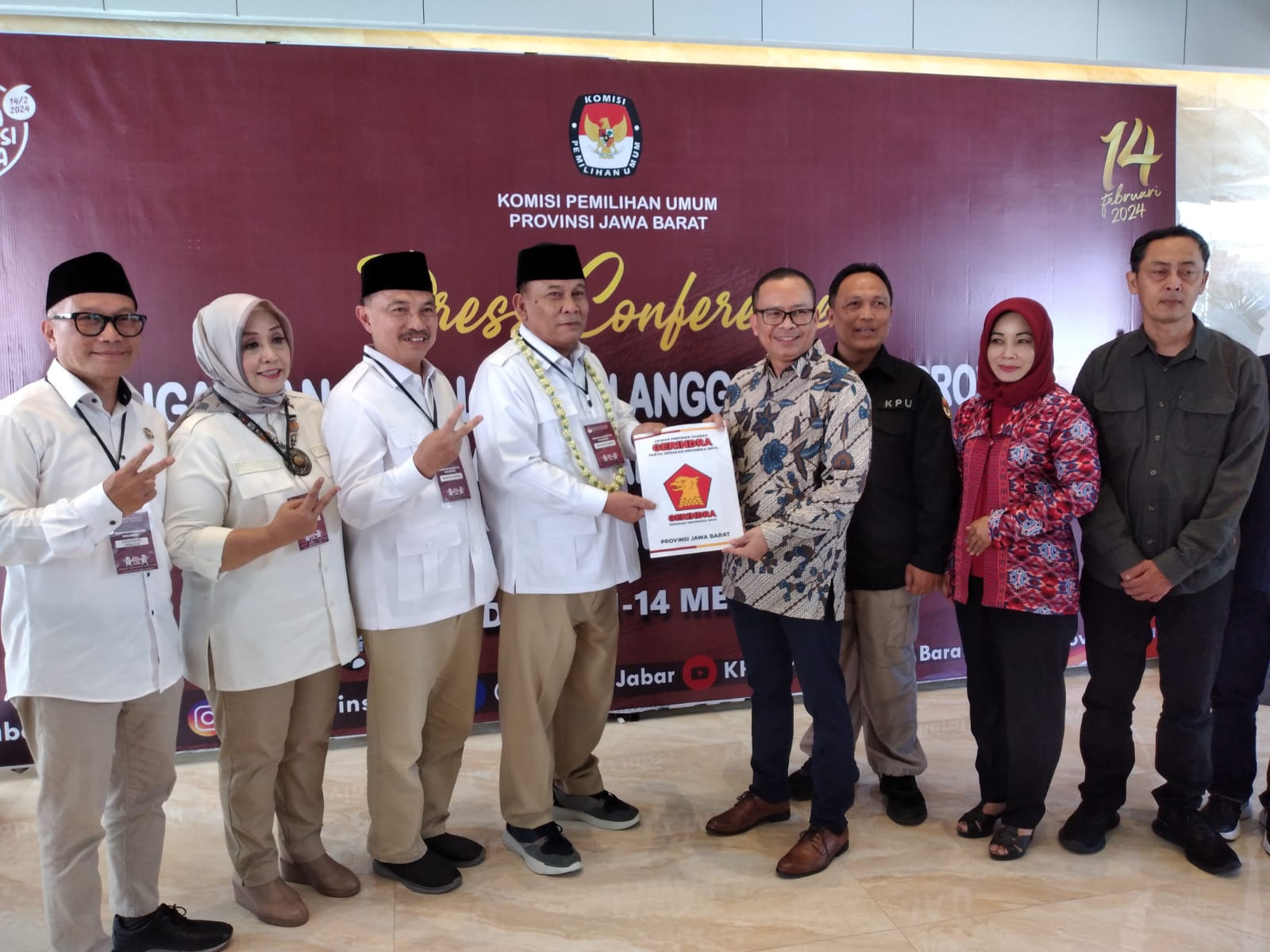 Gerindra Jawa Barat mendaftarkan diri untuk Pileg 2024