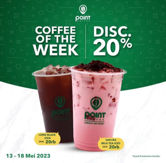 Promo Mingguan Point Coffe, Hanya 20K Aja!