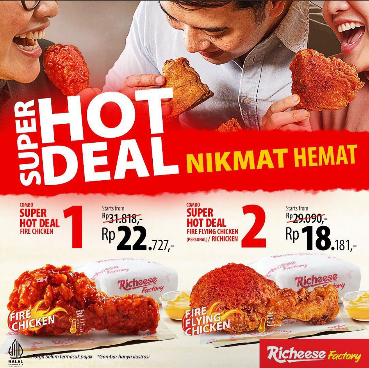 Promo Richeese Factory, Nikmati Menu Hemat Nikmat Berikut Ini!