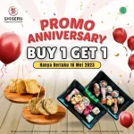 Promo SHIGERU, Rayakan Anniversary dengan Buy 1 Get 1!