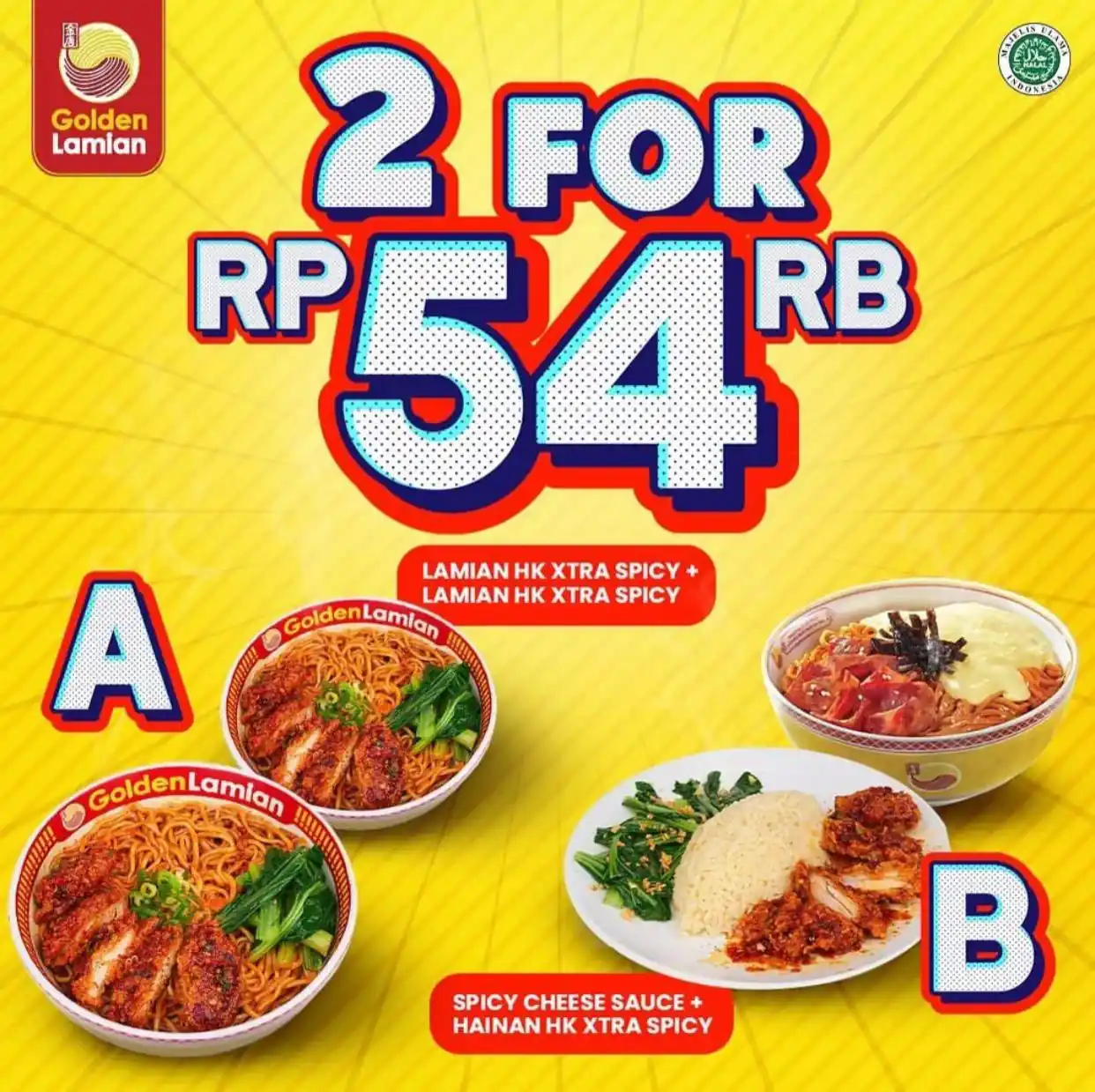 Promo Golden Lamian, Makan Hemat Berdua Cuma 54 Ribu Aja!