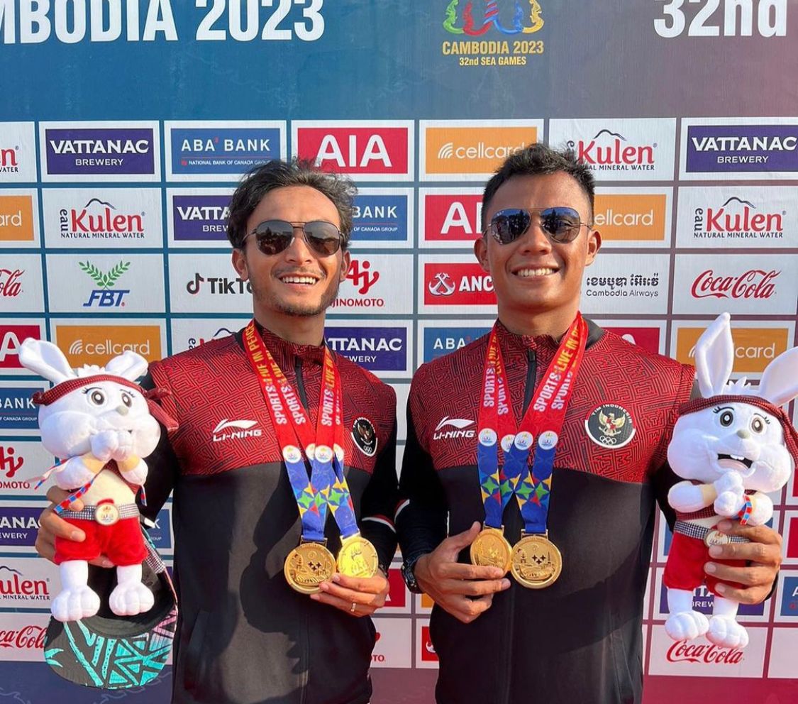 Andri Agus Mulyana, pemuda asal Bandung Barat berhasil sabet medali emas di SEA Games 2023 cabor dayung.