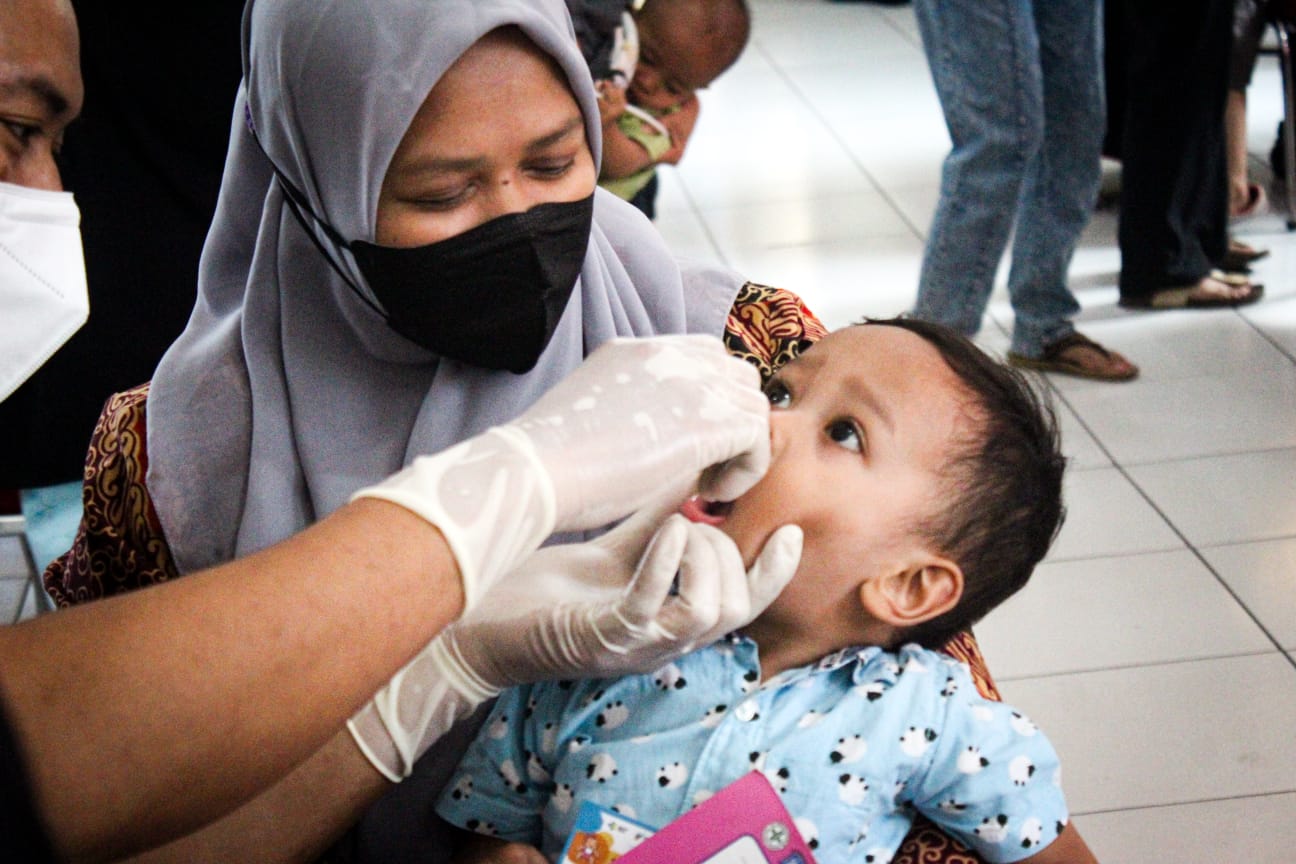 Vaksinasi Sub PIN Polio pertama Kota Bandung