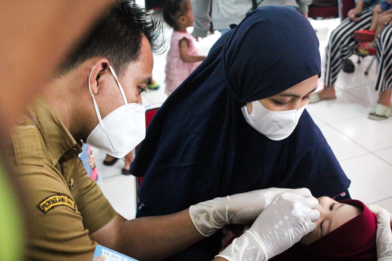 Vaksinasi Sub PIN Polio pertama Kota Bandung