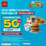 Dapatkan Cashback Sampai 50.000 Coins di McD dengan Gopay!