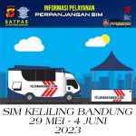 Jadwal SIM Keliling Kota Bandung 29 Mei – 4 Juni 2023
