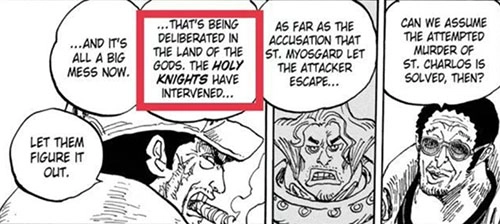 Fleet Admiral Akainu berbicara tentang Holy Knight