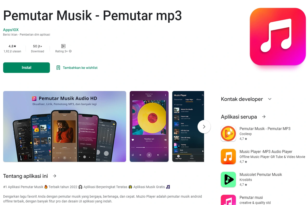 10 Rekomendasi Aplikasi Musik Terbaik dan Gratis 2023