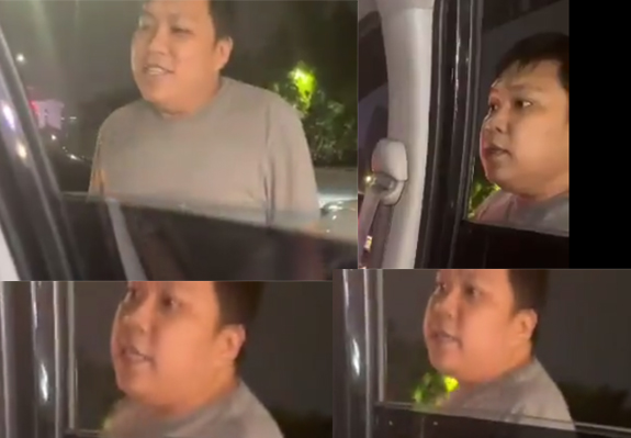 Viral! Video Pria Tambun Mengaku Oknum Polisi Memaki dan Memukul Pengendara Mobil