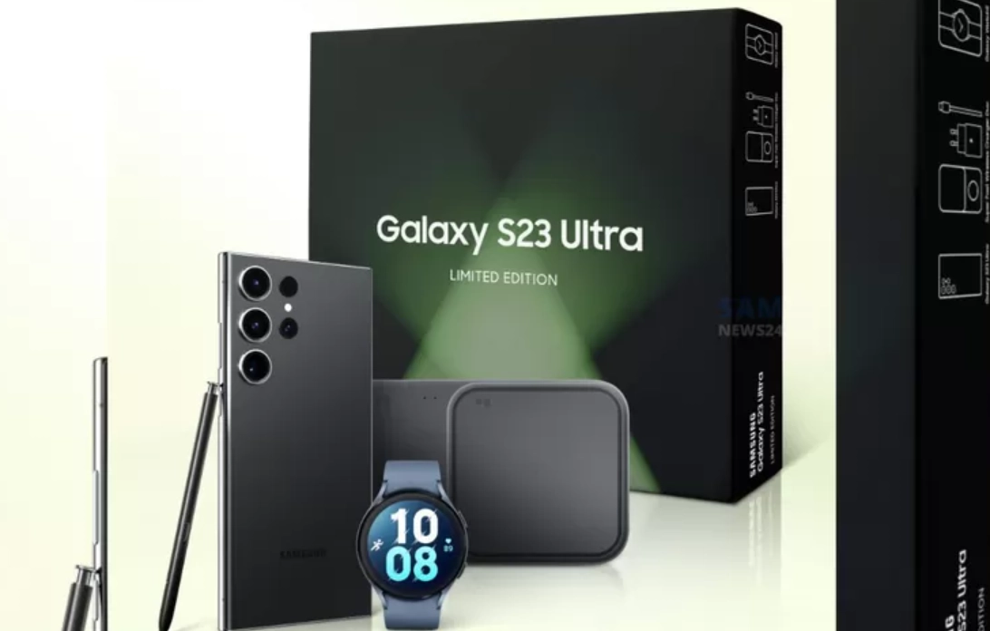 Samsung sudah mengeluarkan bundling Galaxy S23 Ultra Limited Edition di Vietnam. Paket bundling ini berisi smartphone Galaxy S23 Ultra, Galaxy Watch 5, dan 15W Wireless Charger Duo.