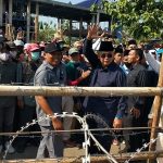 Beredar kabar yang mengklaim bahwa aksi demo di Pondok Pesantren (Ponpes) Al Zaytun Kabupaten Indramayu, Jawa Barat memakan 5.000 korban. Kholil Ibrahim/radarcirebon.com
