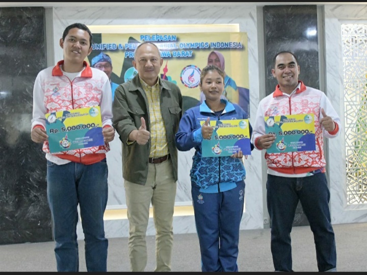 Sekda Setiawan Lepas Atlet SOIna Jawa Barat Menuju Special Olympics World Games di Berlin 