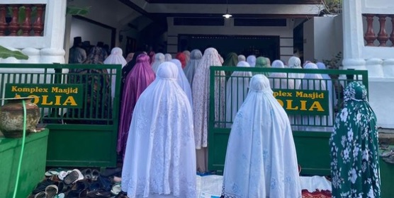 Pelaksanaan Sholat Idul Adha jamaah Aolia di Gunung Kidul. (dok Polsek Panggang)