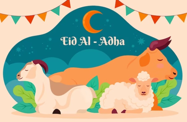 Ilustrasi Ucapan Selamat Idul Adha 1444 H yang memiliki makna mendalam. (freepik)