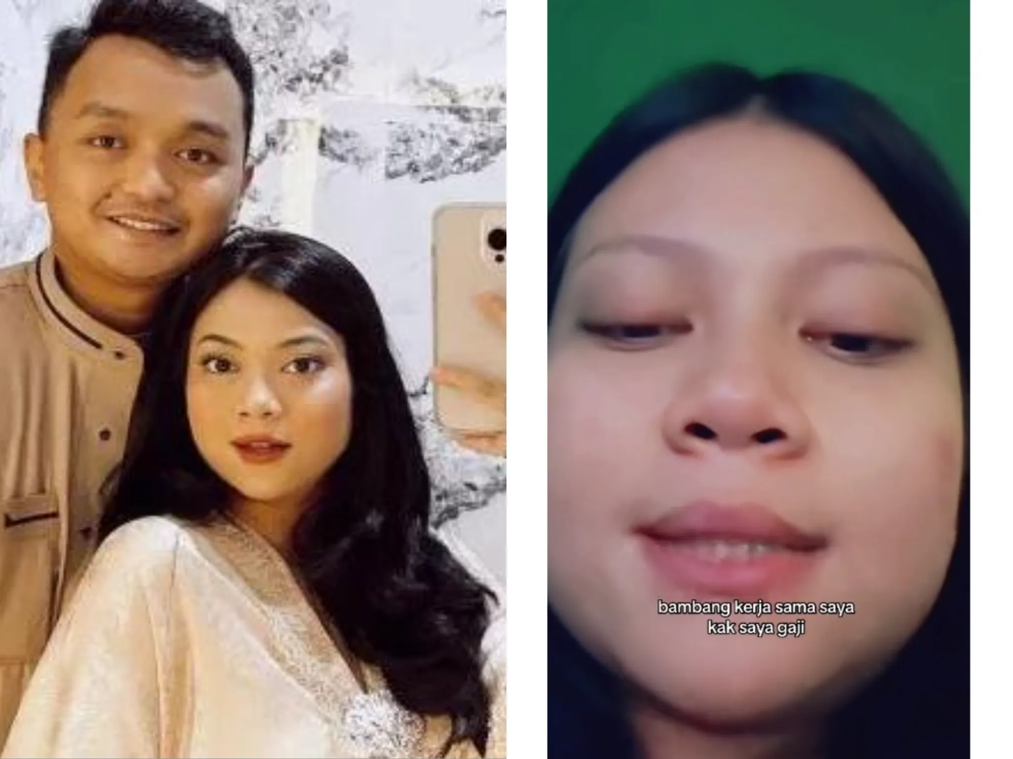 Achmad Herlambang alias Bambang yang Diduga Selingkuhi Istri Hanum Mega/ Kolase Instagram dan TikTok @Maria P