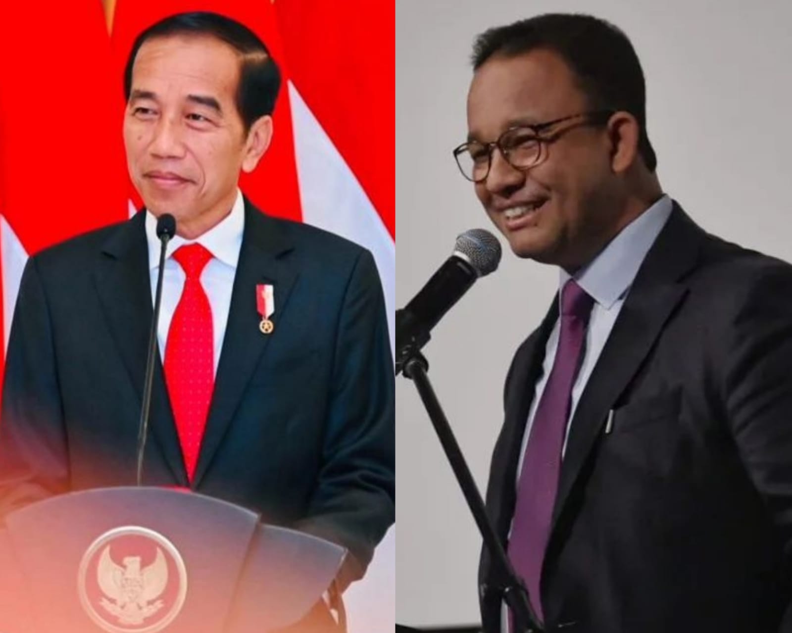 Denny Indrayana menyebutkan ada 10 strategi Presiden Jokowi menjegal Anies Baswedan seiring dikabarkan maju sebagai Capres pada Pemilu 2024. Kolase foto Instagram/@jokowi dan @aniesbaswedan.