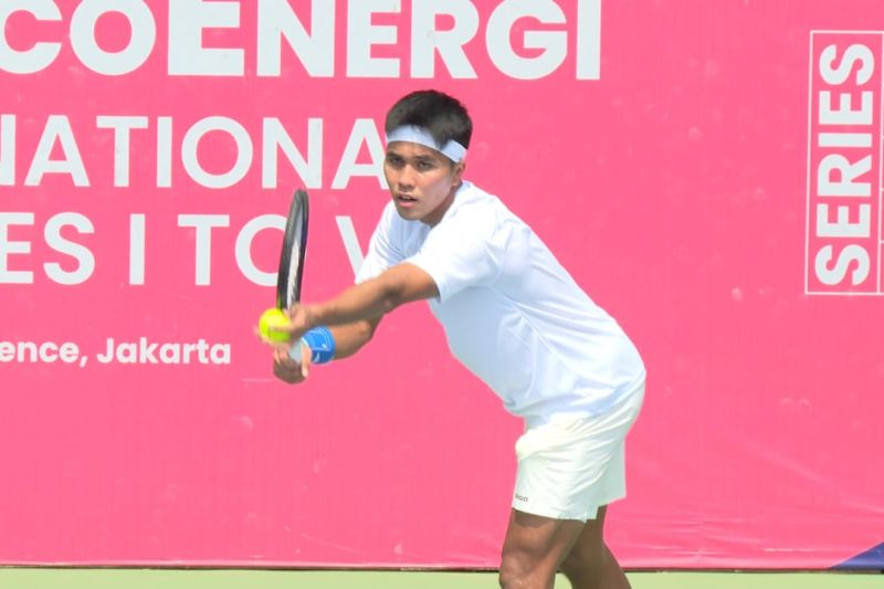 Rifqi Fitriadi Plays in The Second Week of Harum Energy World Tennis Tour