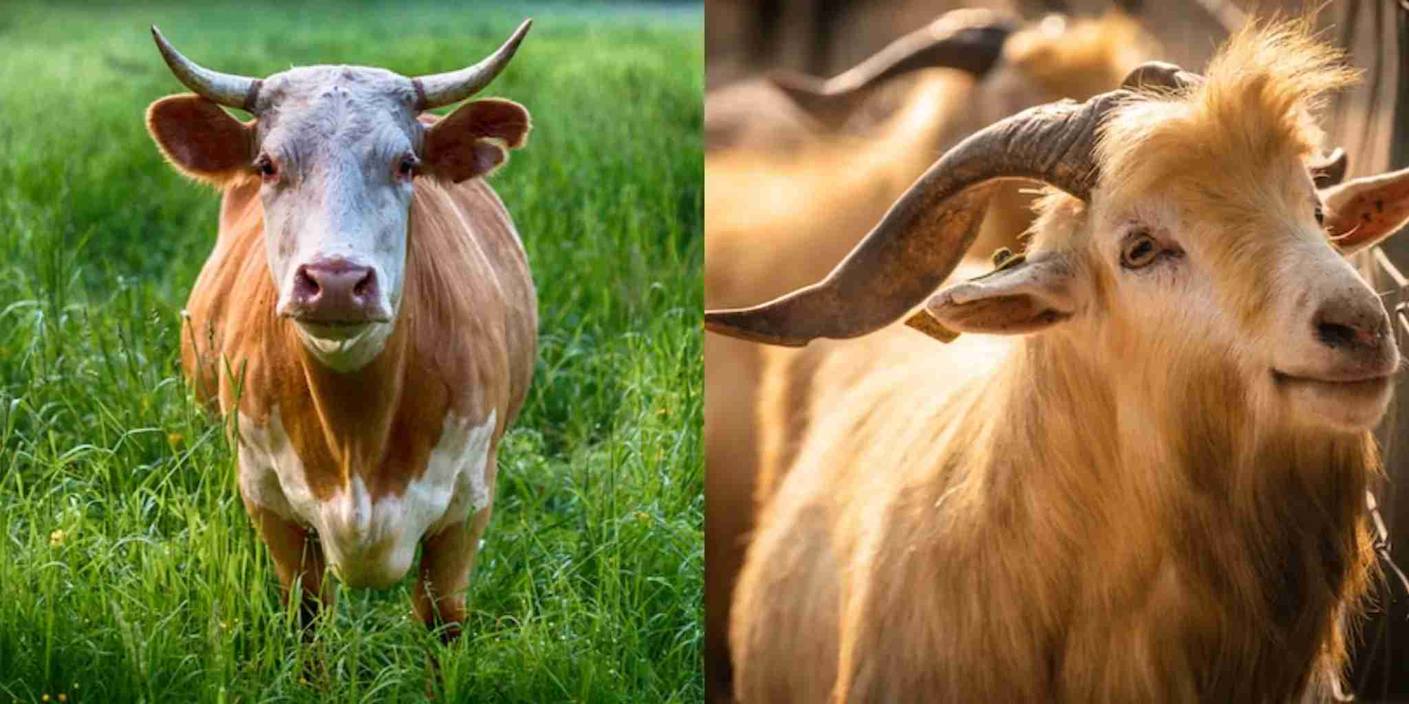 Harga Sapi dan Kambing Kurban 2023/ Kolase Pexels/ Pixabay dan Sippakorn Yamkasikorn