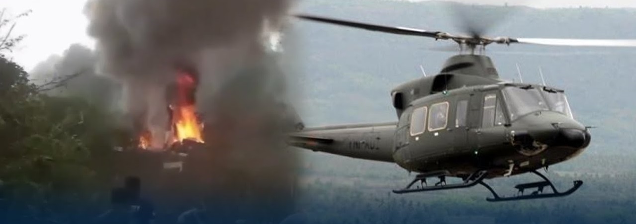 Helikopter jatuh milik TNI AD di Kebun Teh Ciwidey, Rancabali, Kabupaten Bandung, Minggu 28 Mei 2023. (ILUSTRASI)