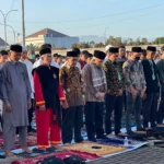 Warga PP Muhammadiyah Kabupaten Bandung Gelar Shalat Idul Adha 1444 Hijriah Bersama Amien Rais. Foto Agi Jabarekspres
