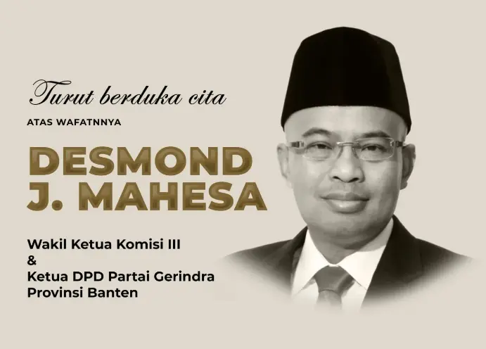 Innalillahi Tutup Usia di 57 Tahun, Politikus Desmond Junaidi Mahesa