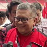 Jenderal (Sekjen) PDIP, Hasto Kristiyanto minta maaf karena pihaknya tidak mengundang Demokrat dan singgung etika politik. ANTARA/Putu Indah Savitri.