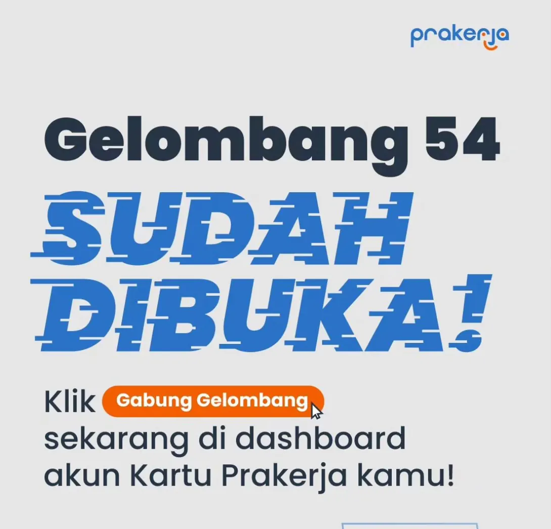 Cara Daftar Kartu Prakerja Gelombang 54, Bakal Ditutup Hari Ini