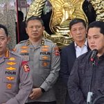 Kapolri dan Ketum PSSI, Erick Thohir tegaskan soal hukuman kecurangan seiring isu mafia bola di Liga Indonesia. PMJ News.