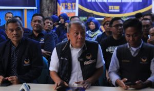Ketua DPW Nasdem Jawa Barat Saan Mustofa langsung menunjuk ketua baru bersama jajaran pengurus partai untuk DPD di Kabupaten Indramayu