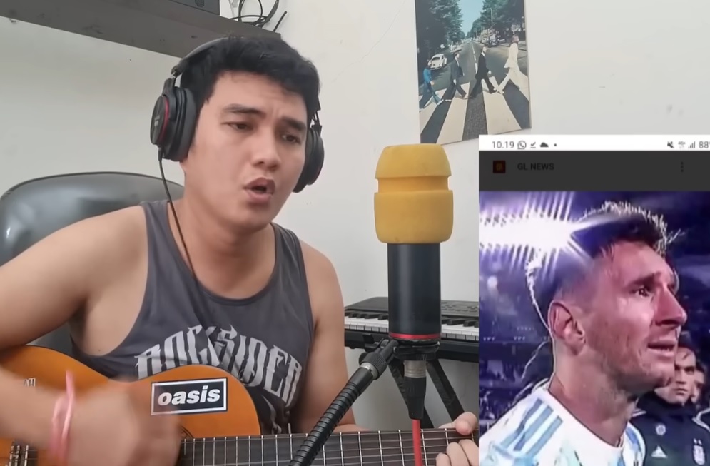 Lirik Lagu Aldi Taher Lionel Messi/ Tangkap Layar YouTube alditaher tv