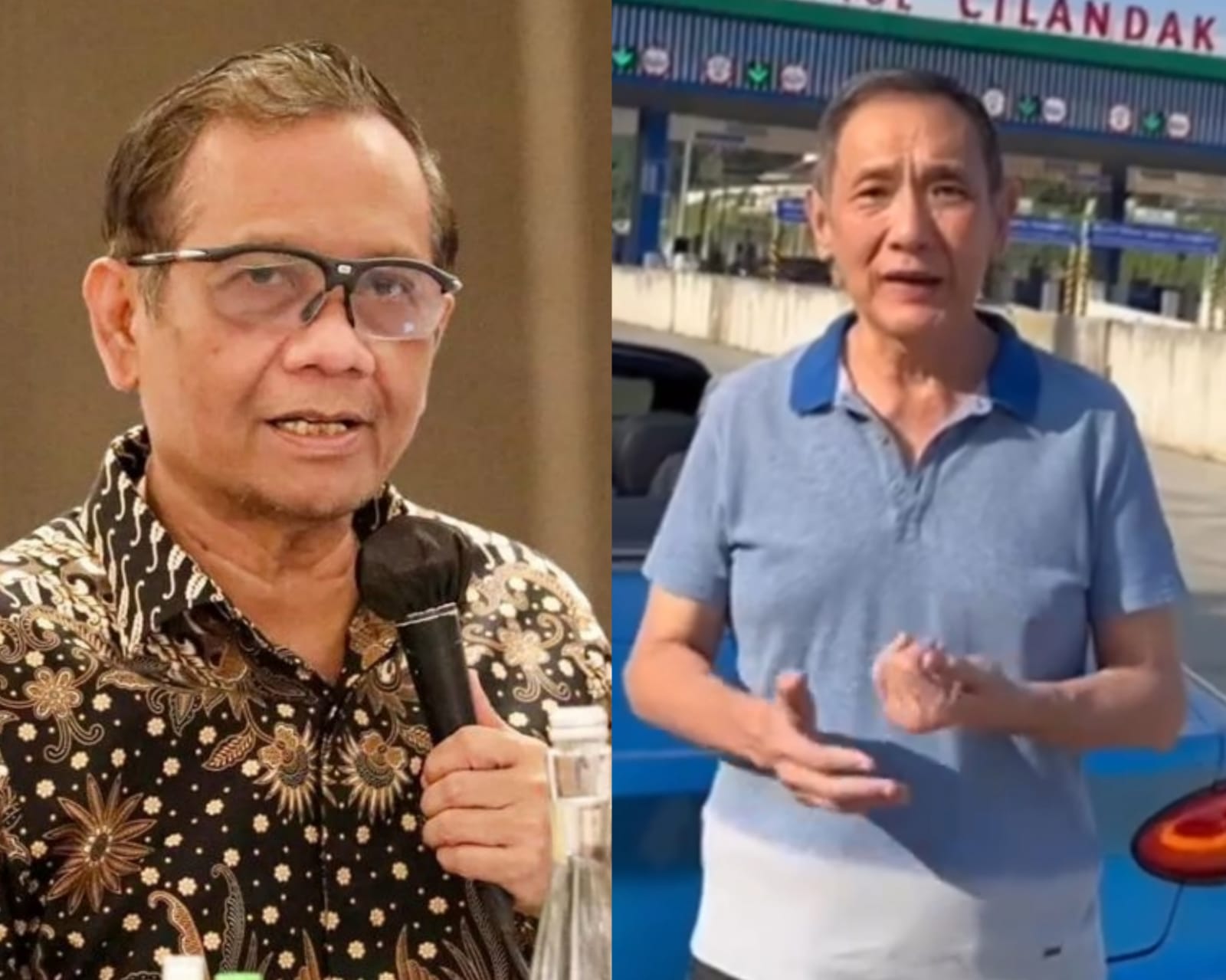 Menko Polhukam Mahfud MD minta pengusaha Jusuf Hamka hubungi Kemenkeu soal utang pemerintah sebesar Rp800 miliar. Kolase Instagram/@mohmahfudmd dan @jusufhamka.