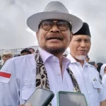 Mentan Syahrul Yasin Limpo dikabarkan telah ditetapkan oleh Komisi Pemberantasan Korupsi (KPK) sebgaai tersangka kasus korupsi. ANTARA/Muhammad Zulfikar.