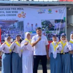 Pelantikan 200 anggota PMR oleh PMI Kota Cirebon. (Jabar Ekspres/Ayu Lestari)