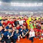 Presiden Jokow) mengunggah foto bersama Timnas Indonesia usai laga FIFA Match Day menghadapi Argentina pada Senin, 19 Juni 2023. Instagram/@jokowi.