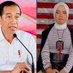 Presiden Jokowi memberikan apresiasi kepada Putri Ariani, peraih Golden Buzzer dalam ajang pencarian bakat America's Got Talent. Kolase Instagram/@jokowi dan @arianinismaputri.