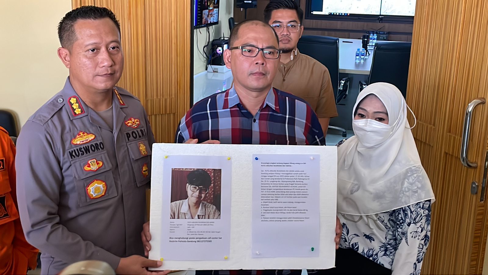 Polresta Bandung Optimalkan Pencarian Putu Arjuna Mahasiswa Telkom yang Hilang
