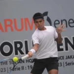 Rifqi Fitriadi Maju ke Perempat Final Harum Energy Mens World Tennis Tour 2023