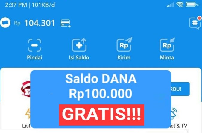 Mau Saldo DANA Gratis Rp100 Ribu Tiap Hari? Begini Caranya