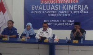 Seiring berakhirnya jabatan Gubenur Jawa Barat, DPD Partai Demokrat Jabar berikan evaluasi kinerja Ridwan Kamil dan wakilnya