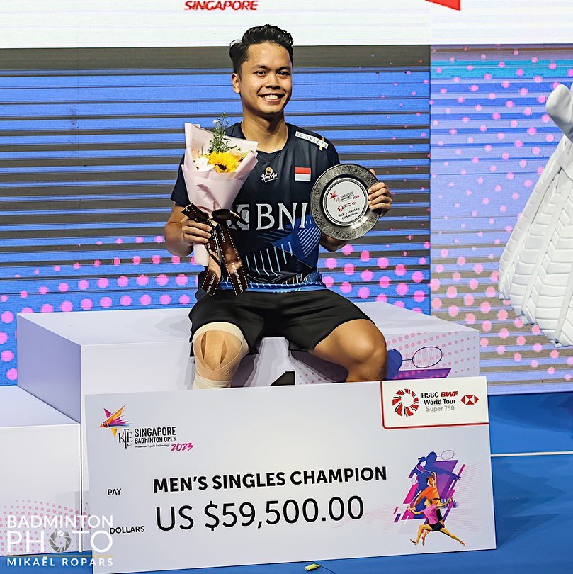 Meski Gagal Jadi Juara di Indonesia Open 2023, Ginting Puas Jadi Runner-up
