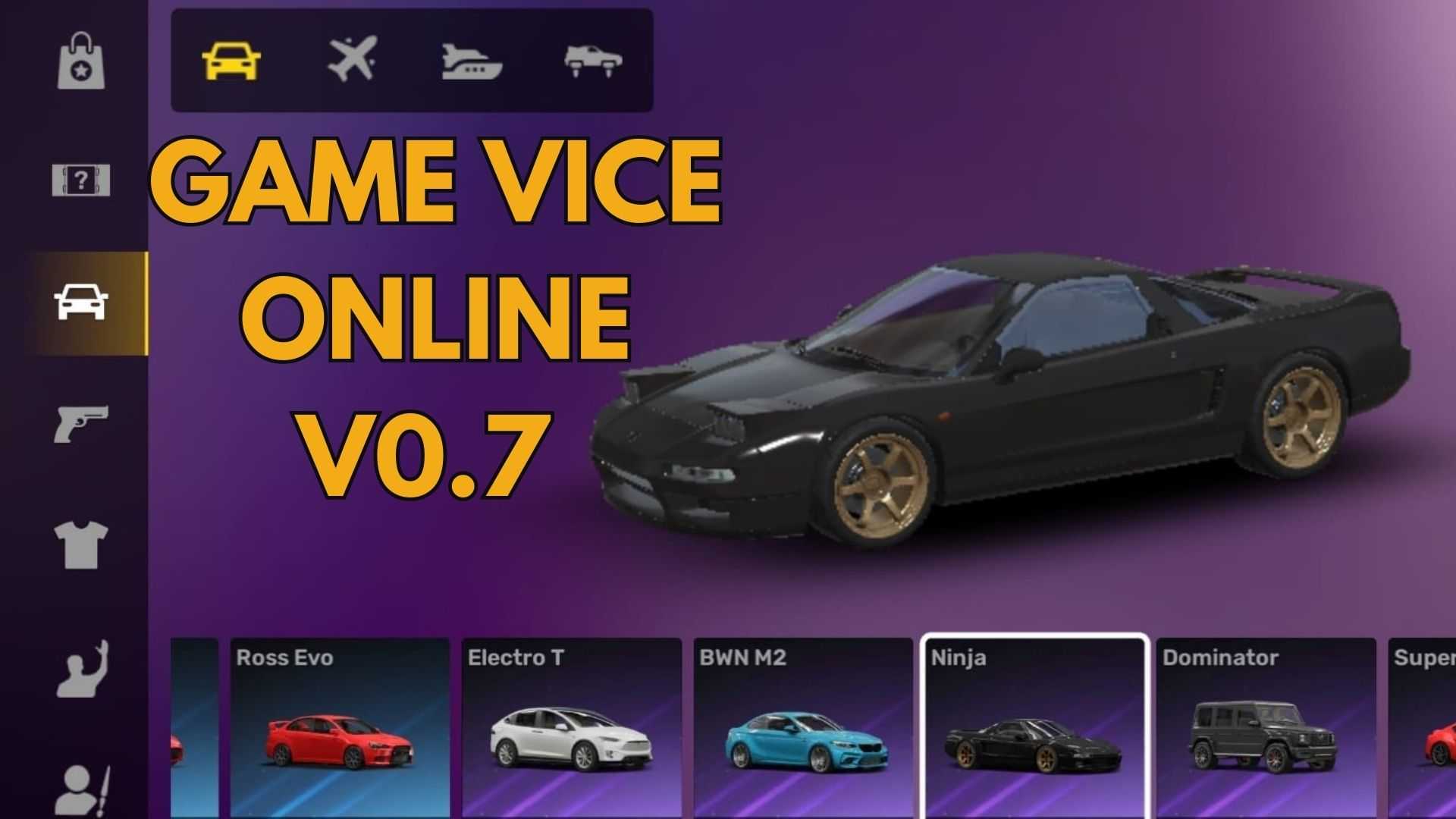 Game Vice Online, Punya Mobil Ninja Super Cepat/ Tangkap Layar Game Vice Online