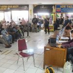 Jajaran Perumda Pasar Pakuan Jaya Kota Bogor saat mensosialisasikan tahap pembangunan Pasar Sukasari. (Yudha Prananda / Jabar Ekspres)