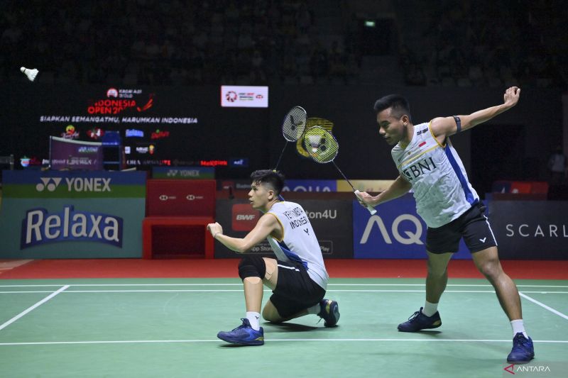 Pramudya/Yeremia Lolos ke Semifinal Indonesia Open 2023 Setelah Taklukan Pasangan Ganda Putra China dengan Dramatis