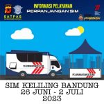Jadwal SIM Keliling Kota Bandung 26 Juni – 2 Juli 2023