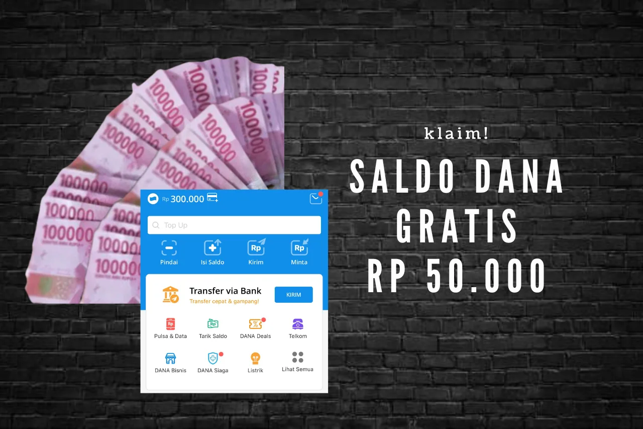 Saldo DANA Rp 50 Ribu dari Link Kaget Berikut Ini!